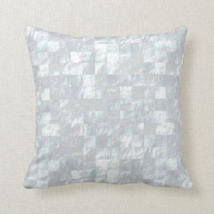 Mother Of Pearl Mosaic Throw Pillow