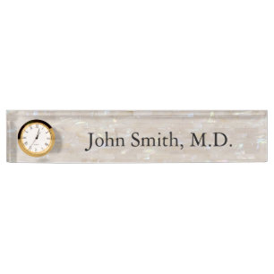 Mother of Pearl Personalized Name Plate