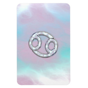 Mother of Pearl Style Cancer Zodiac Magnet