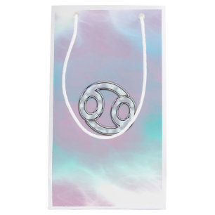 Mother of Pearl Style Cancer  Zodiac Sign Small Gift Bag