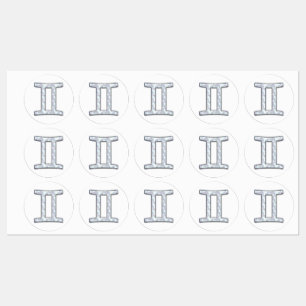 Mother of Pearl Style Gemini Zodiac Sign