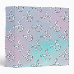 Mother of Pearl Taurus Zodiac Astrology Binder