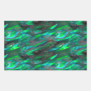 Mother Of Pearl Texture Teal Photo Pattern Sticker