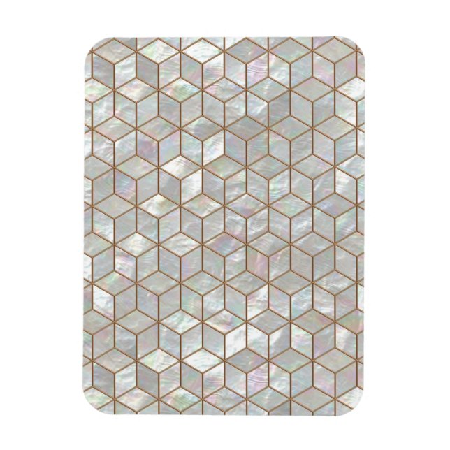 Mother Of Pearl Tiles Magnet (Vertical)