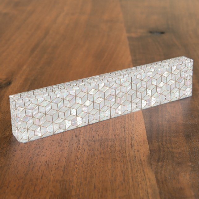 Mother Of Pearl Tiles Nameplate (Side)