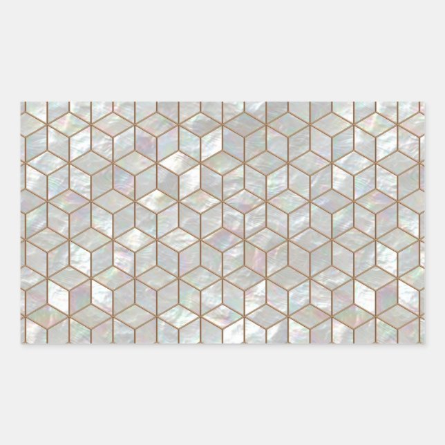 Mother Of Pearl Tiles Sticker (Front)