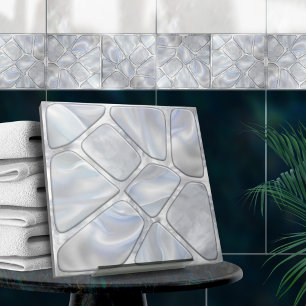 Mother of pearl - Voronoi Cells Abstract Tile