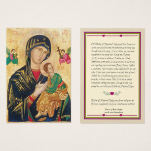 Mother of Perpetual Help Holy   Prayer Card