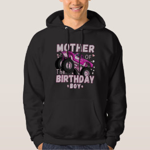 Mother of the Birthday Boy Cool Engines Girl Monst Hoodie