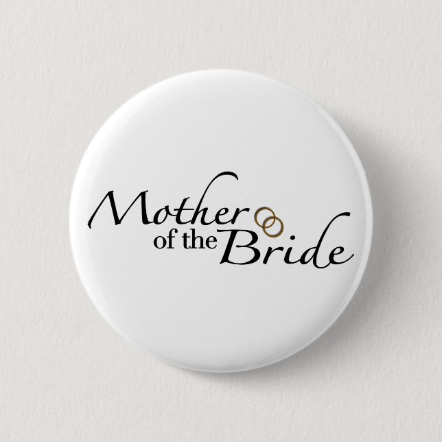 Mother Of The Bride 2 2 Inch Round Button (Front)