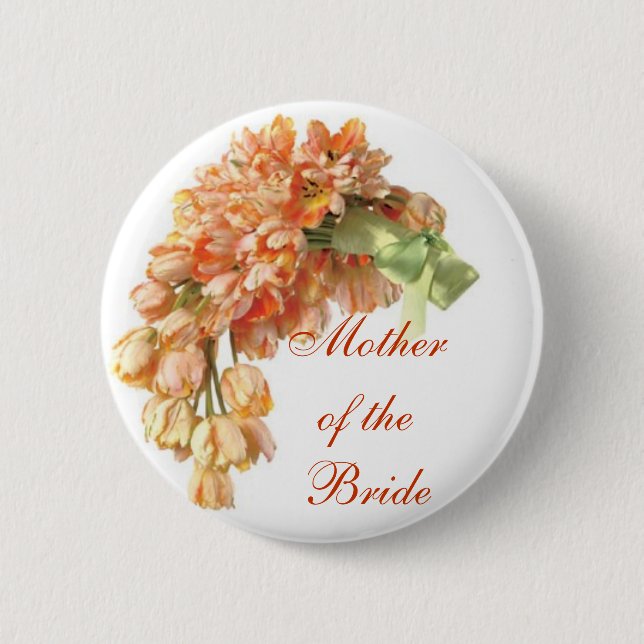 Mother of the Bride 2 Inch Round Button (Front)