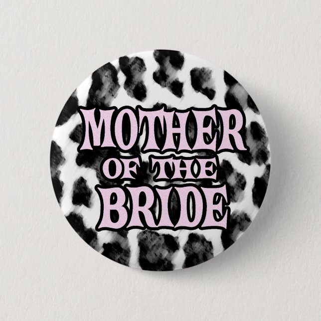 Mother of the Bride 2 Inch Round Button (Front)