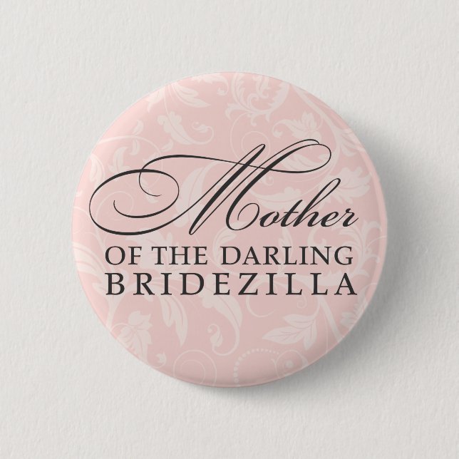 Mother of the Bride 2 Inch Round Button (Front)