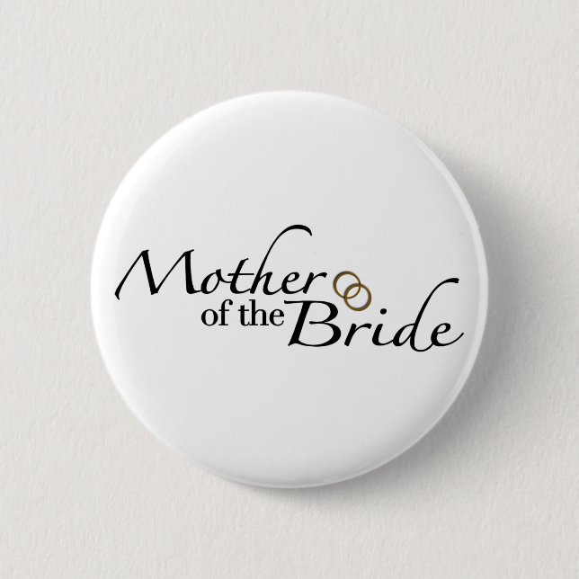 Mother Of The Bride 2 Inch Round Button (Front)