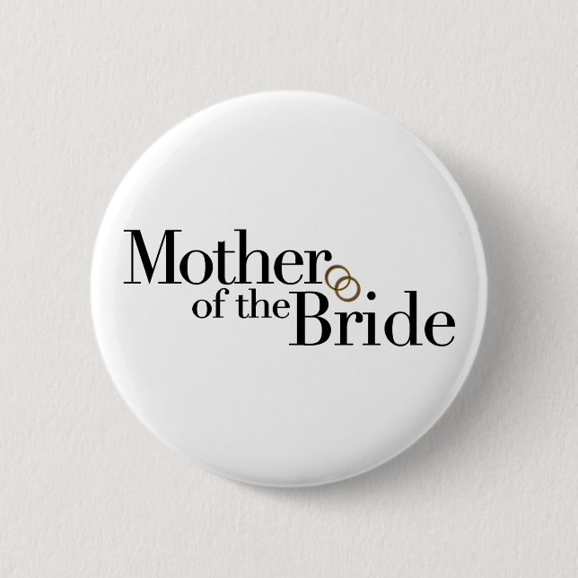 Mother Of The Bride 2 Inch Round Button (Front)