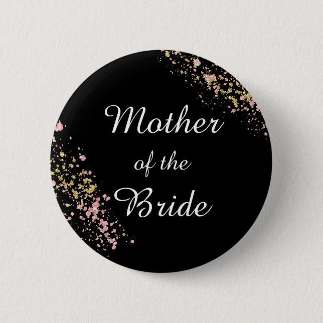 Mother of the Bride 2 Inch Round Button (Front)