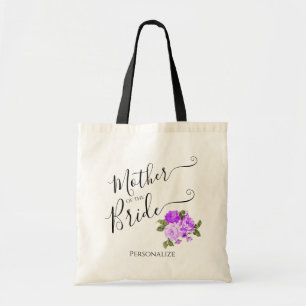 Mother of the Bride - Bridal Party - Purple Tote B Bag
