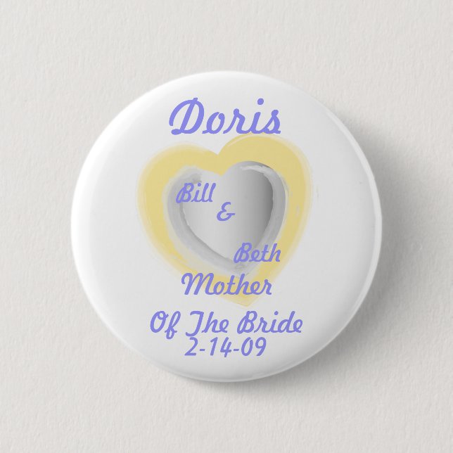 Mother Of The Bride Button-Customize 2 Inch Round Button (Front)