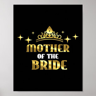 Mother Of The Bride Cool Bridal Wedding Hen Party  Poster