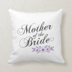Mother of the Bride Elegant Floral Wedding Pillow