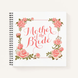 Mother of the Bride Elegant Wreath Notebook