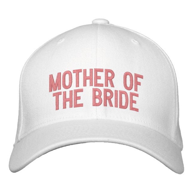 Mother of the Bride Embroidered Hat (Front)