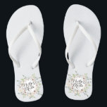 Mother of the Bride Floral Wedding Flip Flops<br><div class="desc">For further customization,  please click the "Customize" button and use our design tool to modify this template. If the options are available,  you may change text and image by simply clicking on "Edit/Remove Text or Image Here" and add your own. Designed by irikul/Freepik.</div>