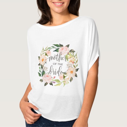 mother of the bride floral wreath -4 T-Shirt
