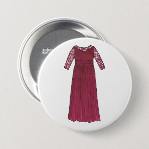 Mother of the Bride Groom Wedding Party Gown Dress 3 Inch Round Button