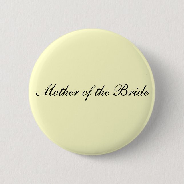 Mother of the Bride Ivory Button (Front)