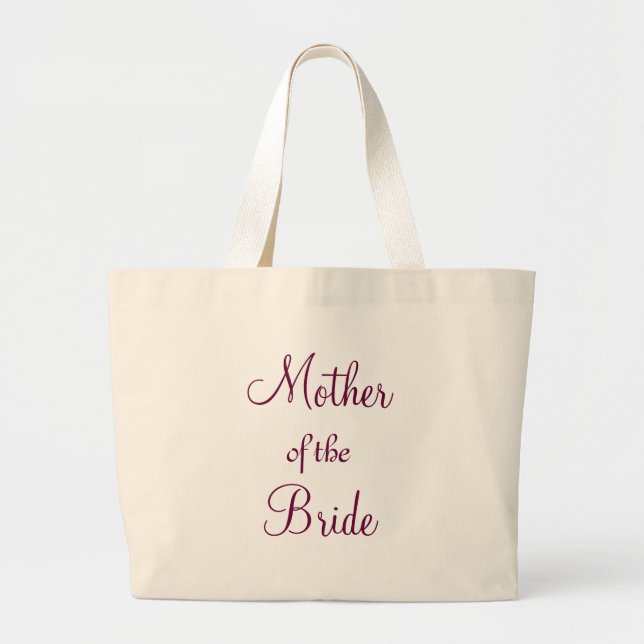 Mother of the Bride Large Tote Bag (Front)
