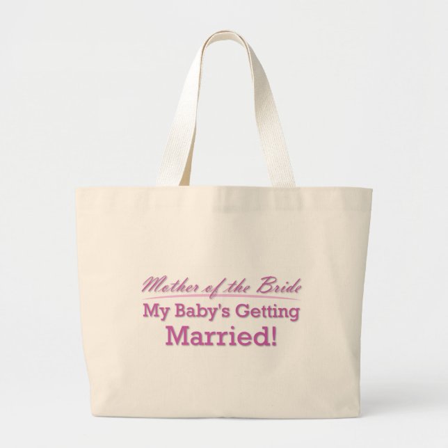 Mother of the Bride Large Tote Bag (Front)