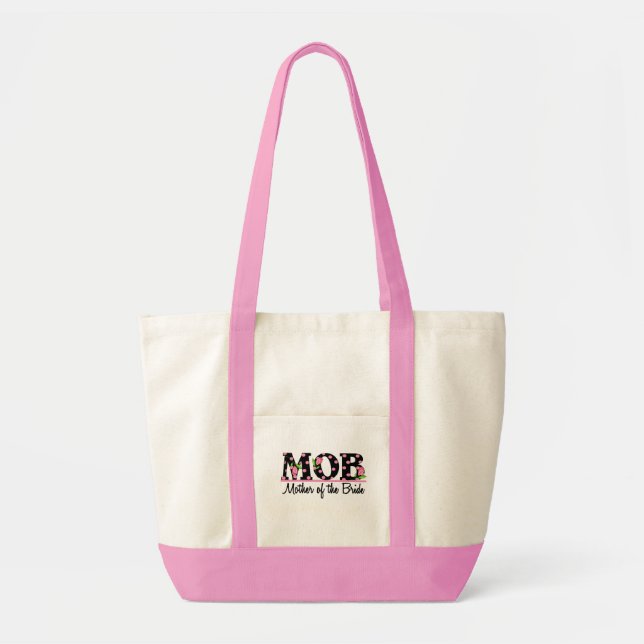 Mother of the Bride (MOD) Tulip Lettering Tote Bag (Front)