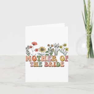 Mother Of The Bride Mom Retro Bachelorette Party W Card