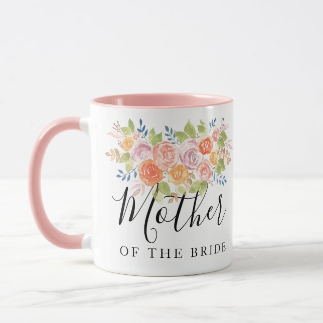 Mother of the Bride or Groom Rose Bouquet Mug (Left)