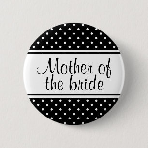 Mother of the bride pinback buttons