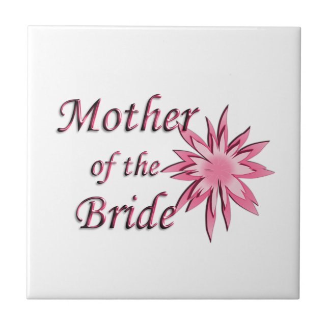Mother of The Bride Pink Tile (Front)