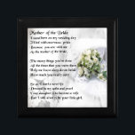 Mother of the Bride Poem   Wedding Bouquet Design Gift Box<br><div class="desc">A great gift for a mother of the bride</div>