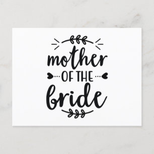Mother of the bride postcard