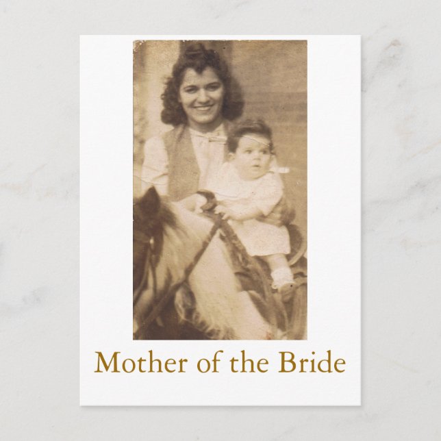 Mother of the Bride Postcard (Front)