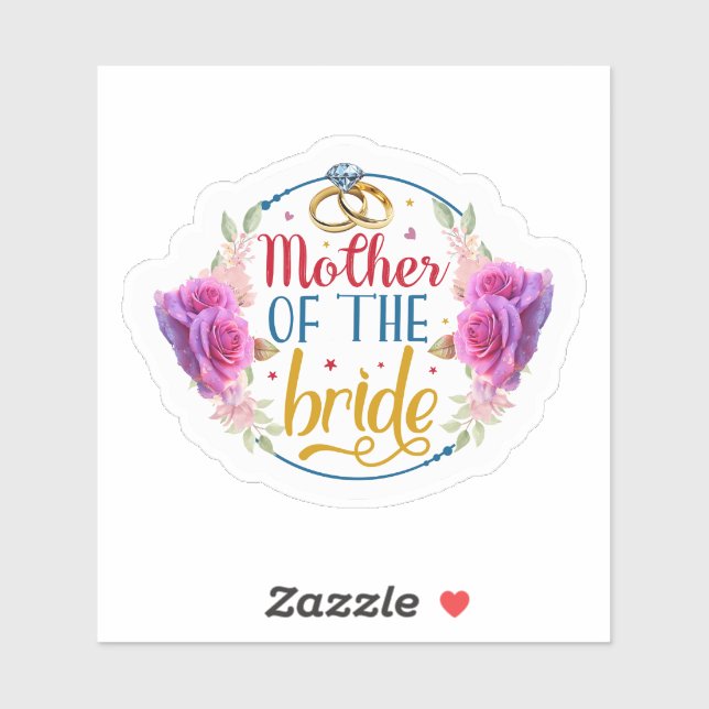 “Mother of the Bride” Sticker (Sheet)