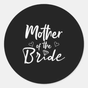 Mother Of The Bride Wedding Classic Round Sticker