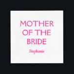Mother Of The Bride Wedding Gift Pink White Acrylic Tray<br><div class="desc">Designed with pink & white with text templates for name,  this makes a cool,  personalized gift for the mother of the bride!</div>