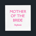 Mother Of The Bride Wedding Gift Pink White Acrylic Tray<br><div class="desc">Designed with pink & white with text templates for name,  this makes a cool,  personalized gift for the mother of the bride!</div>