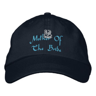 Mother Of The Bride Wedding I Navy Embroidered Hat