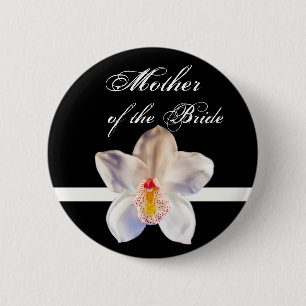 Mother Of The Bride  Wedding ID Badge 2 Inch Round Button