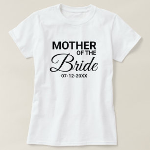 Mother of the Bride Wedding Matching Family Custom T-Shirt