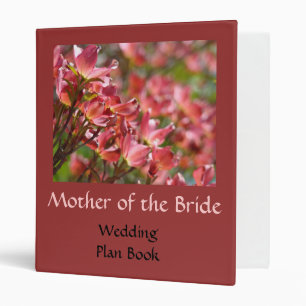 Mother of the Bride Wedding Plan Book binder Flora