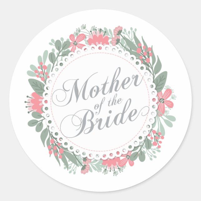 Mother of the Bride Wedding | Sticker Seal (Front)