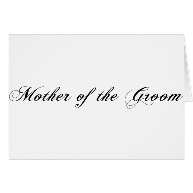 Mother of the Groom (Front Horizontal)